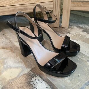 Mix No.6 Black Strappy Heels; used size 7.5 , women’s black heels